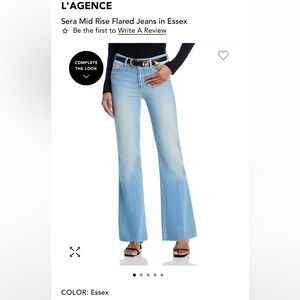 L'AGENCE Sera Mid Rise Flared Jeans in Essex
